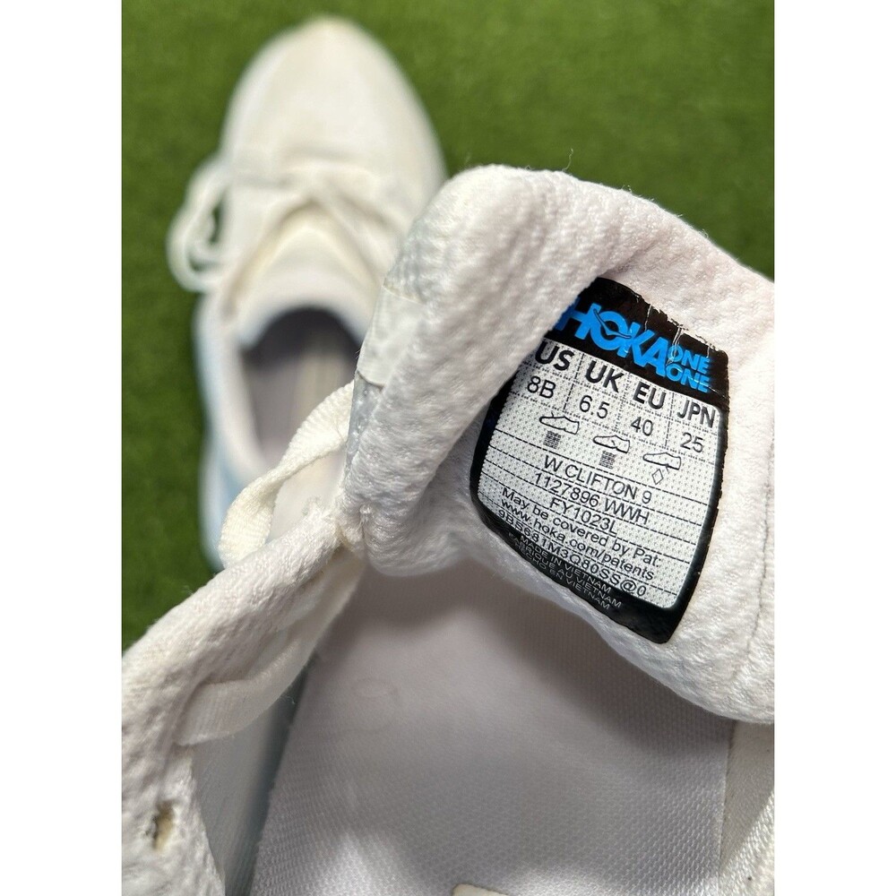 Hoka One One Clifton 9 Women's Size 8 B Running Shoes White Jogging Trainer - Picture 7 of 8